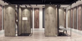 简约展厅装修设计效果图,展厅装修设计案例