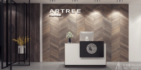 简约风展厅装修设计效果图,展厅设计案例图