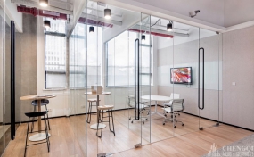 洽谈区设计效果图,loft风洽谈区设计效果图