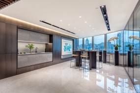 商务稳重风格开放区域设计案例图,开放区域设计案例图