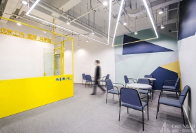 优客工坊办公室前厅设计效果图,办公室前厅装修设计图欣赏