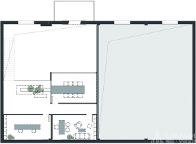 工业风loft风办公室设计平面图,工业风办公室设计效果图