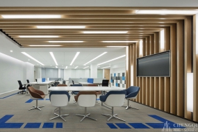 商务稳重类型会议室装饰设计图,会议室装饰设计图