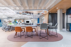 现代简约类型开放区域装修设计效果图