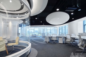 办公室走廊装修设计效果图