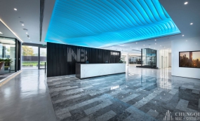 信用卡办公室设计效果图,办公室前厅装饰设计效果图