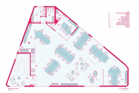 现代简约风格办公室装修设计平面图