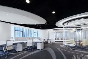 办公室开放区域装修设计效果图