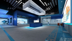 现代简约风展厅设计商业图,简约风展厅设计商业图