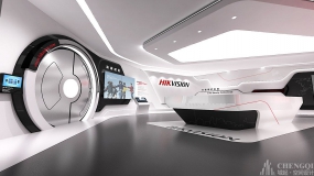 现代简约风企业文化展厅效果图,企业文化展厅效果图