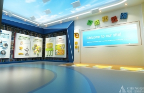 现代简约青少年文化馆装饰效果图,简约青少年文化馆效果图