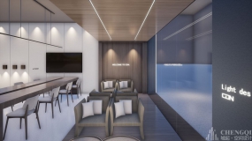 现代时尚风展厅设计效果图,时尚风展厅效果图