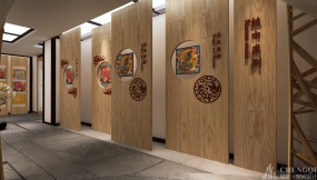 现代简约风展厅装饰效果图,现代简约风展厅效果图