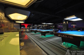 台球厅设计实景图,台球厅设计案例图