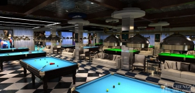 台球厅空间装饰图片,台球厅空间装饰实景图