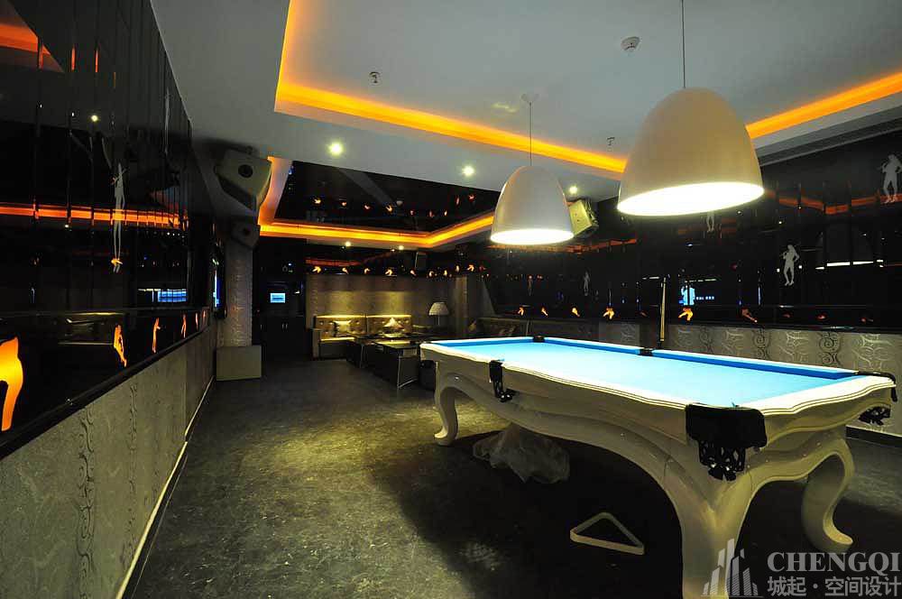 台球室空间装饰图片,台球室空间装饰实景图