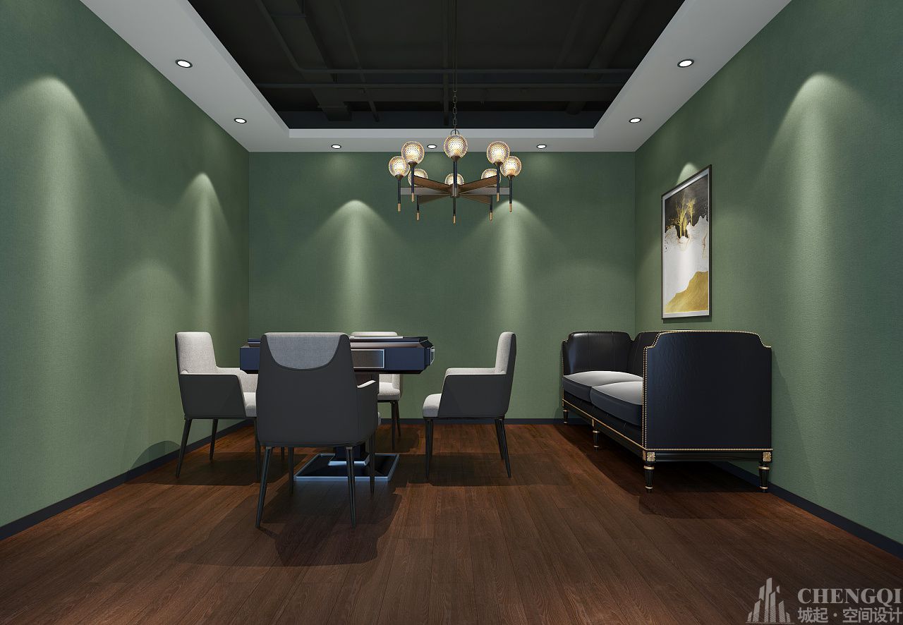 台球室空间设计实景图,台球室空间设计案例图