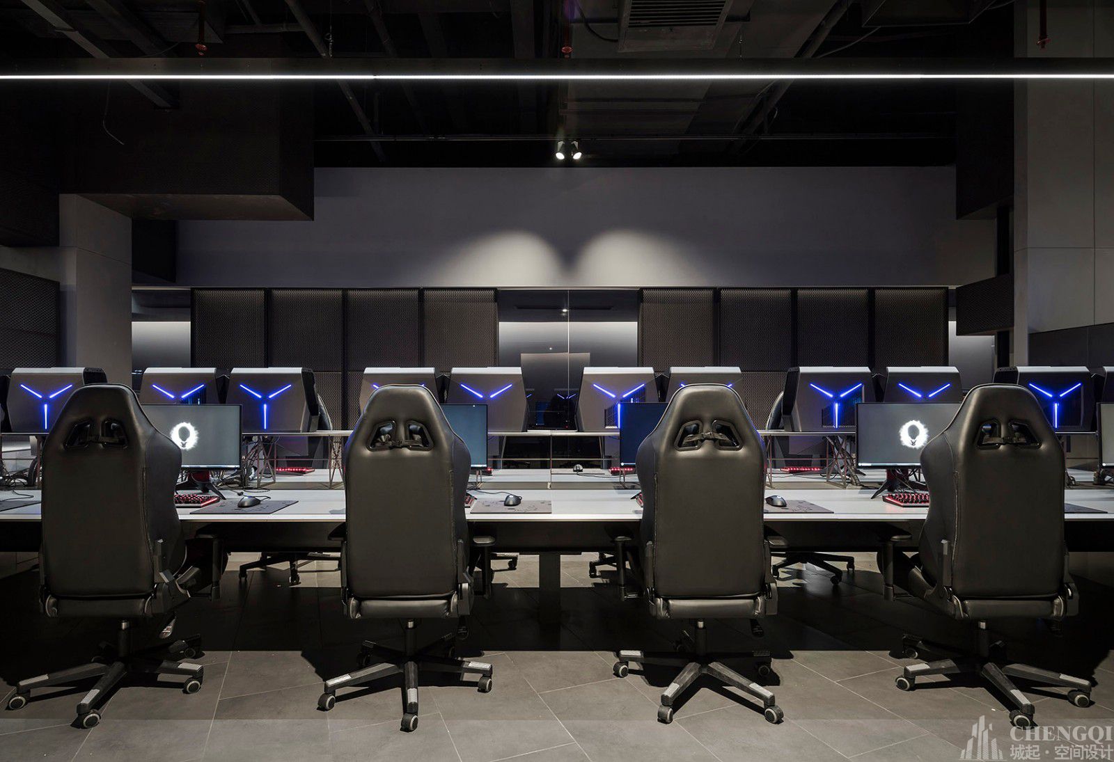 电竞俱乐部装饰案例图,电竞俱乐部装饰效果图