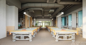 台球俱乐部装修设计实景,台球俱乐部装修设计案例图