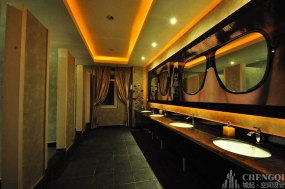 台球厅装修设计效果图,台球室空间装饰图片