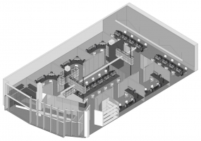 电竞俱乐部空间装饰平面图,电竞俱乐部空间设计平面图