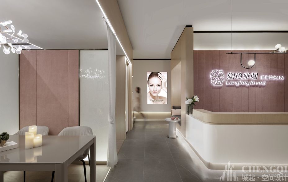 SPA会所装饰效果图,SPA会所装饰布局图