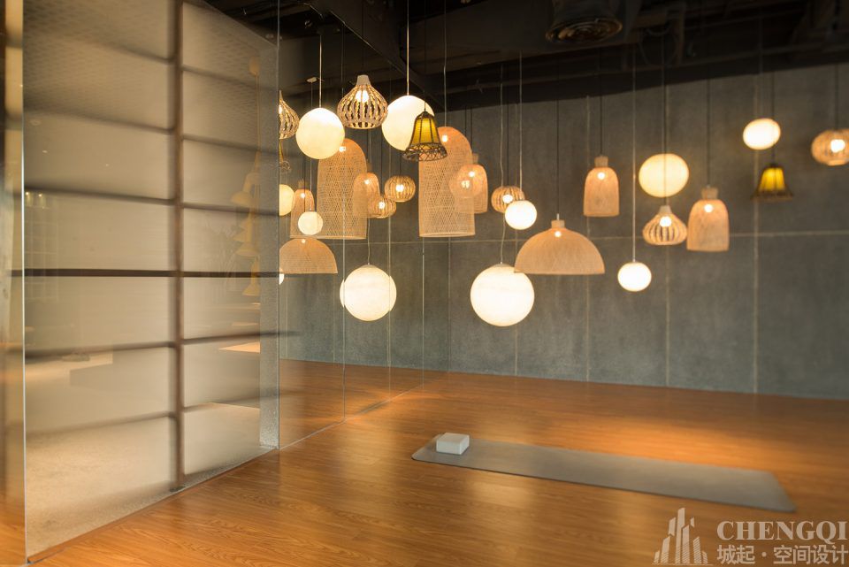 瑜伽养生馆装饰案例图,瑜伽养生馆装饰效果图