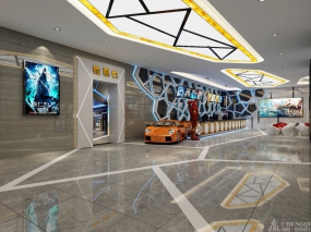 电影院装饰效果图,电影院装饰布局图