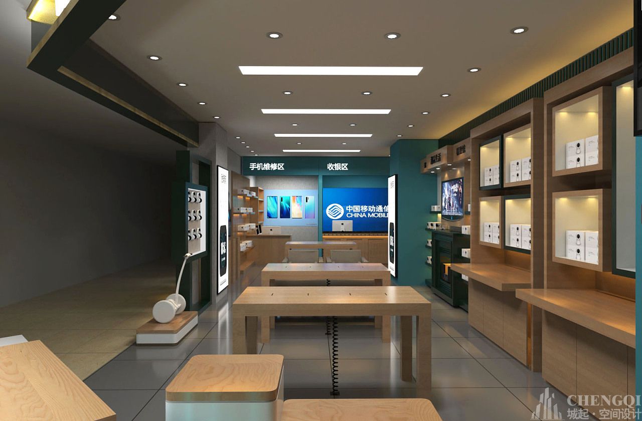 手机体验店装修设计布局图,手机体验店装修设计效果图
