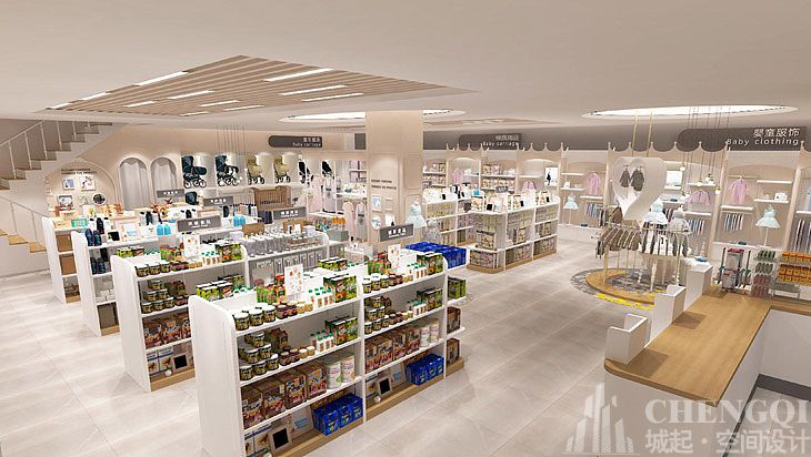 母婴店装饰效果图,母婴店设计图片