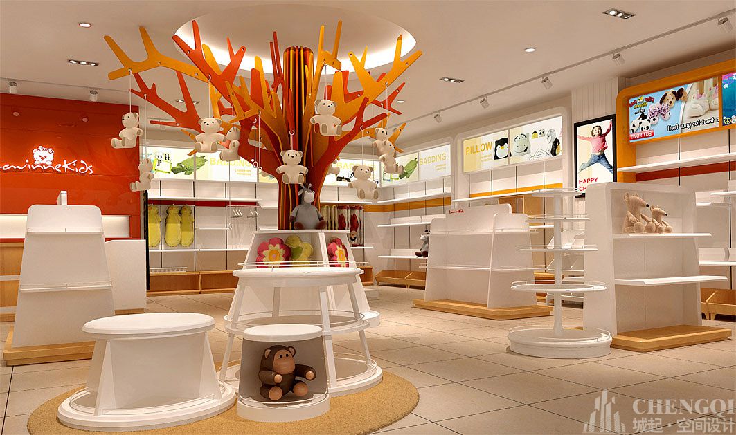 母婴店空间设计布局图,母婴店空间设计效果图