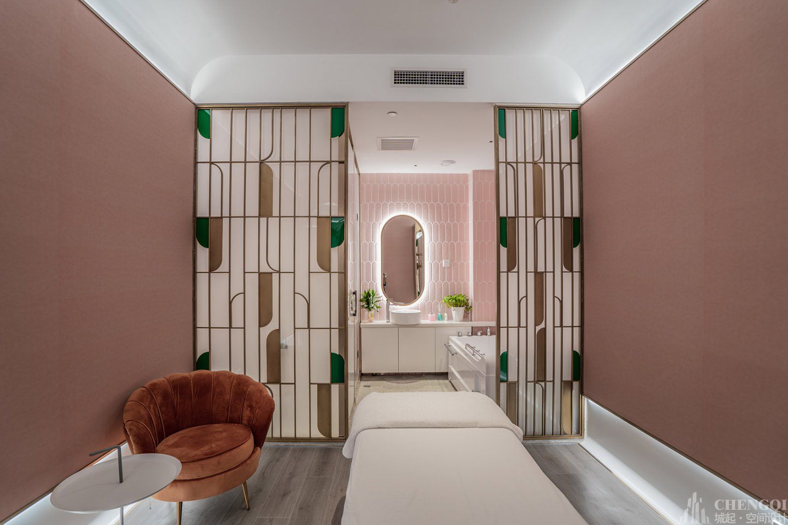 美容店装饰实景图,美容店装饰布局图