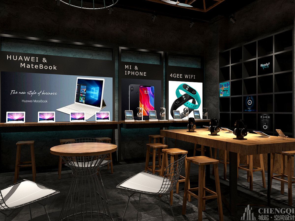 智能数码店设计实景图,智能数码店设计布局图