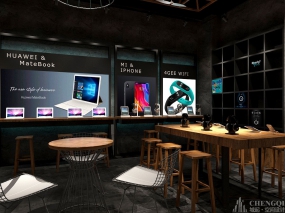 智能数码店设计实景图,智能数码店设计布局图