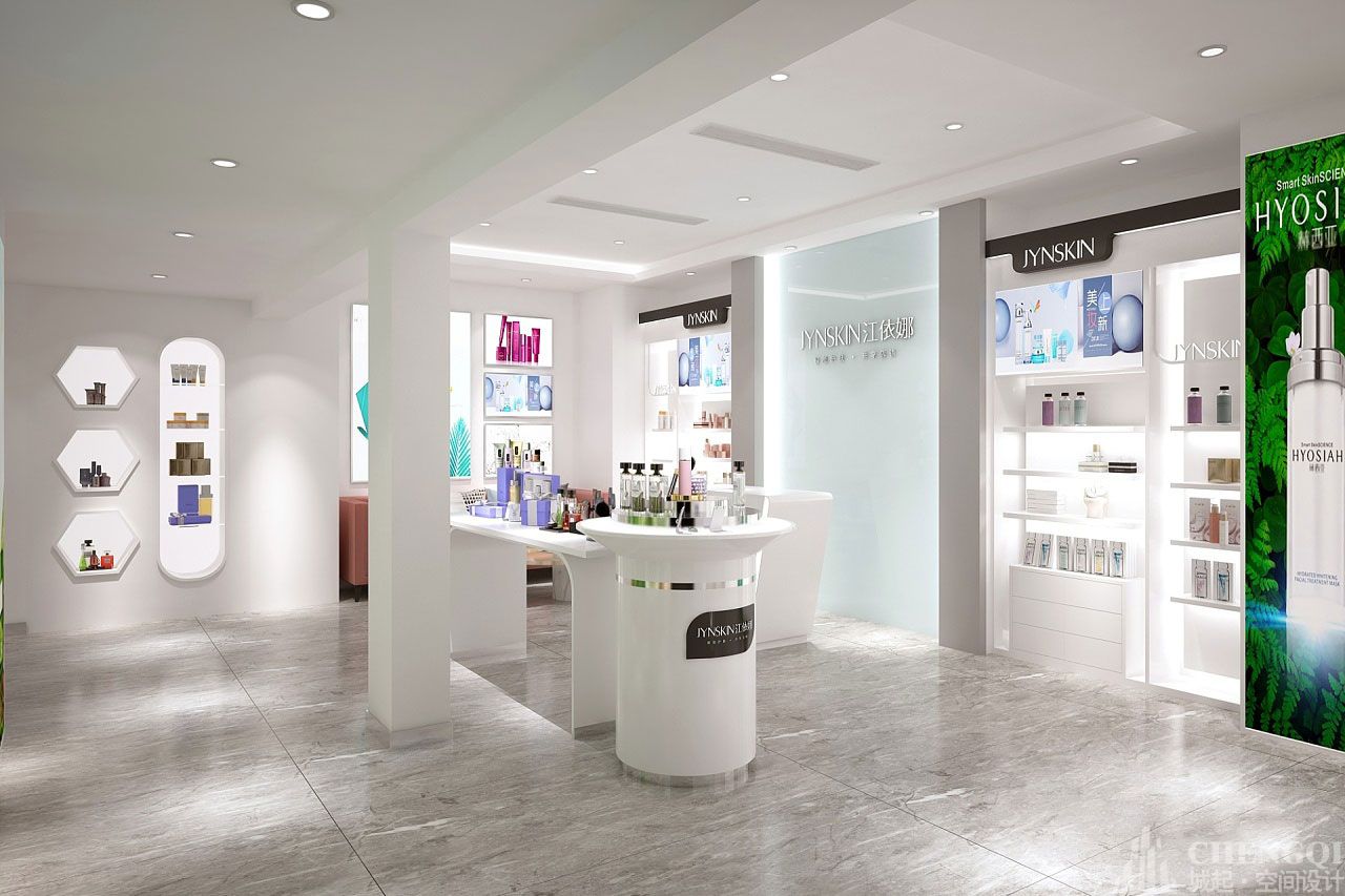 护肤品店空间设计图片,护肤品店空间设计实景图
