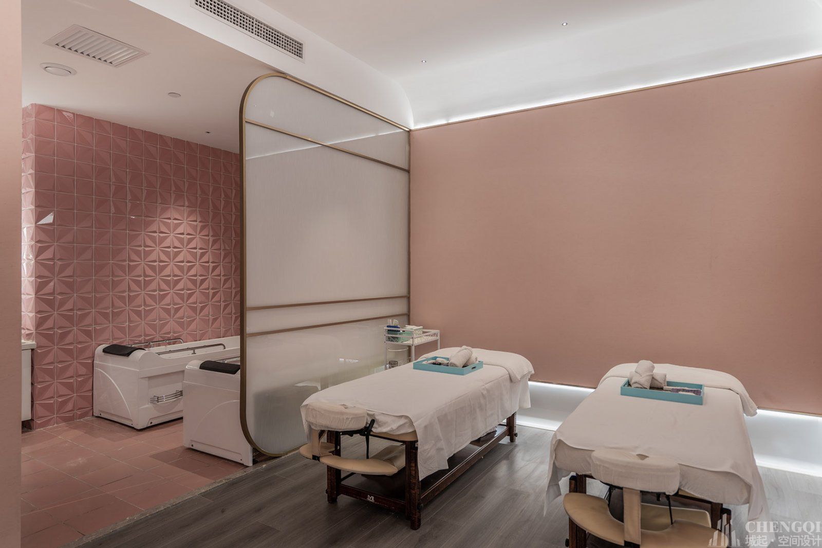 美容店装饰布局图,美容店装饰效果图