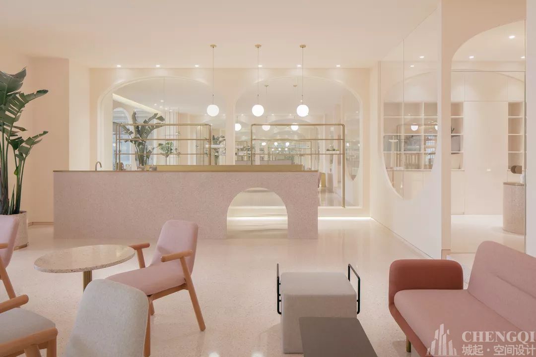 美容院装饰实景图,