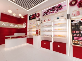 化妆品店装修案例图,化妆品店装修效果图