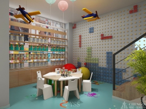 母婴店装修设计布局图,母婴店装修设计效果图