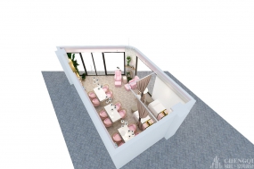 美甲美睫店设计平面图