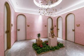 美容店空间设计效果图,美容店装饰图片