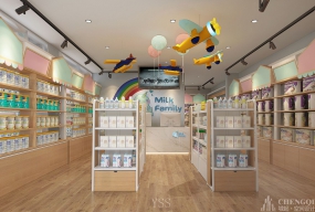 母婴店设计布局图,母婴店设计效果图