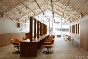 理发店装修设计实景图,理发店装修设计案例图