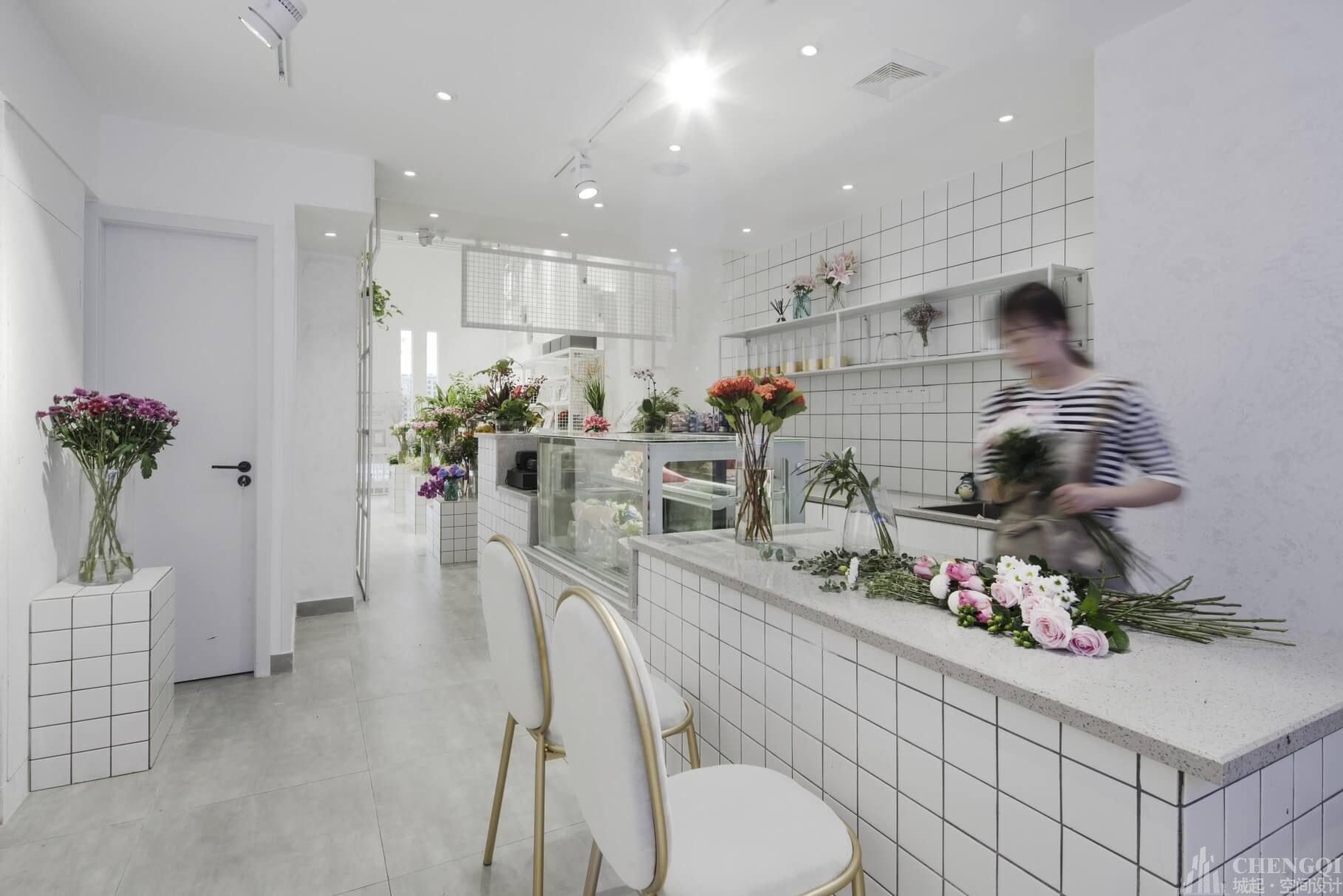 花店店铺装修布局图,花店店铺装修效果图