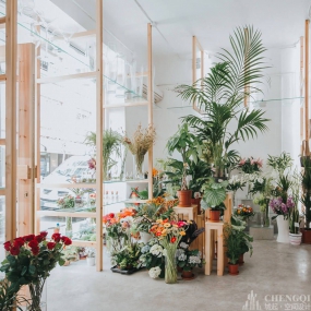 EPOQUE一刻花店,花店装修设计装修实景图