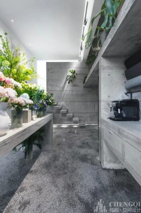 花店装修效果图,花店空间装饰实景图