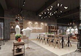 服装专卖店空间装饰布局图,服装专卖店空间装饰布局图