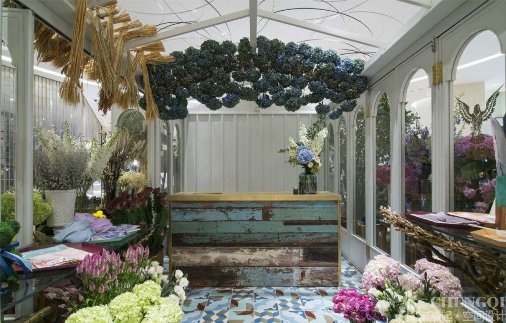 花店装修布局图,花店装修效果图