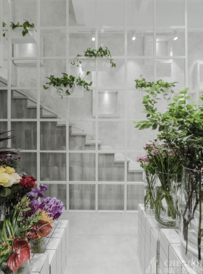 花店店铺空间装饰布局图,花店店铺空间装饰效果图