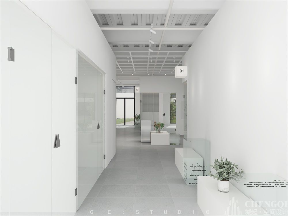 花店设计效果图,花店装修实景图